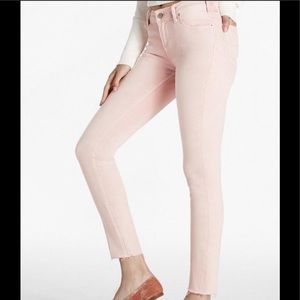 Lucky Brand Pink mid-rise lolita skinny jeans 27